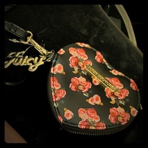 ❤ Heart shaped coin wristlet ❤